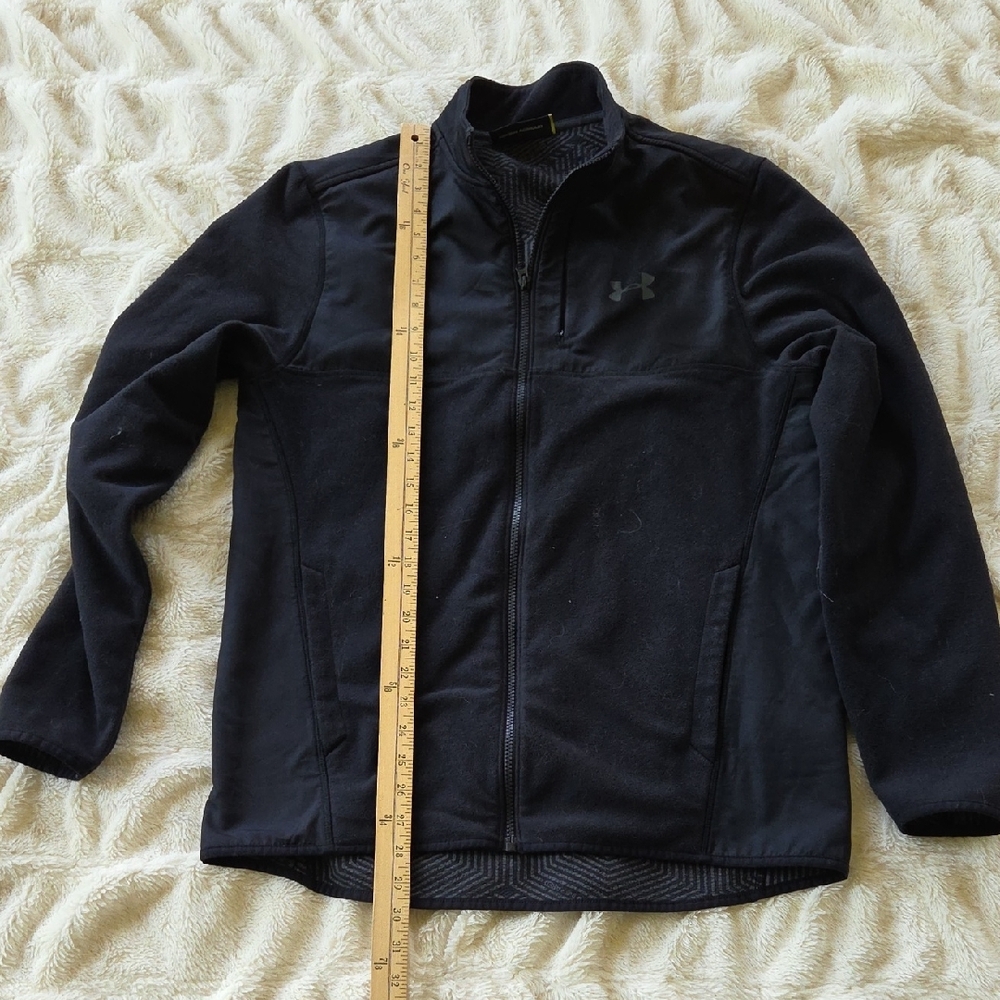 Under Armour Black Performance Jacket with Stand-Up Collar Cold Gear